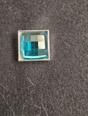 STYLE DOTS Square Blue Cushion Cut Snap - Womens Jewlery